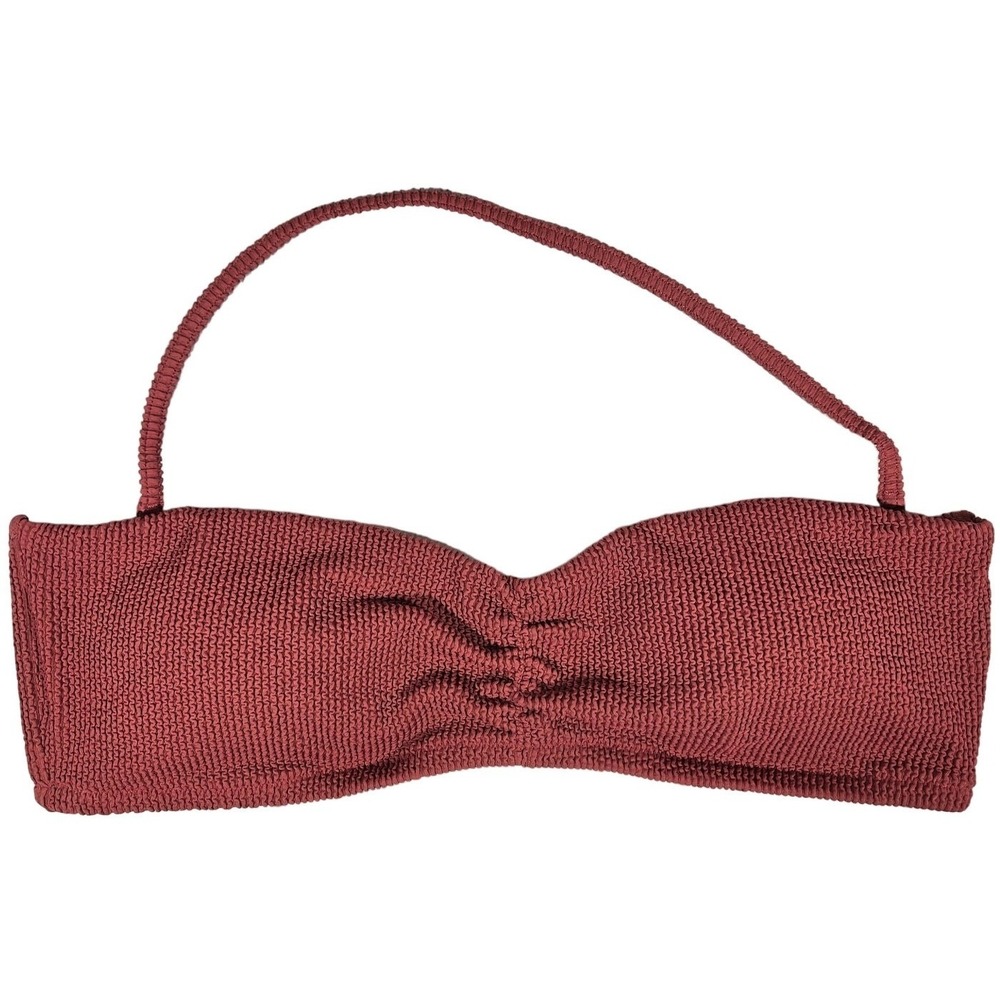 J. Crew Scrunchie sweetheart bikini top in Chimney‎ XXL NWT
